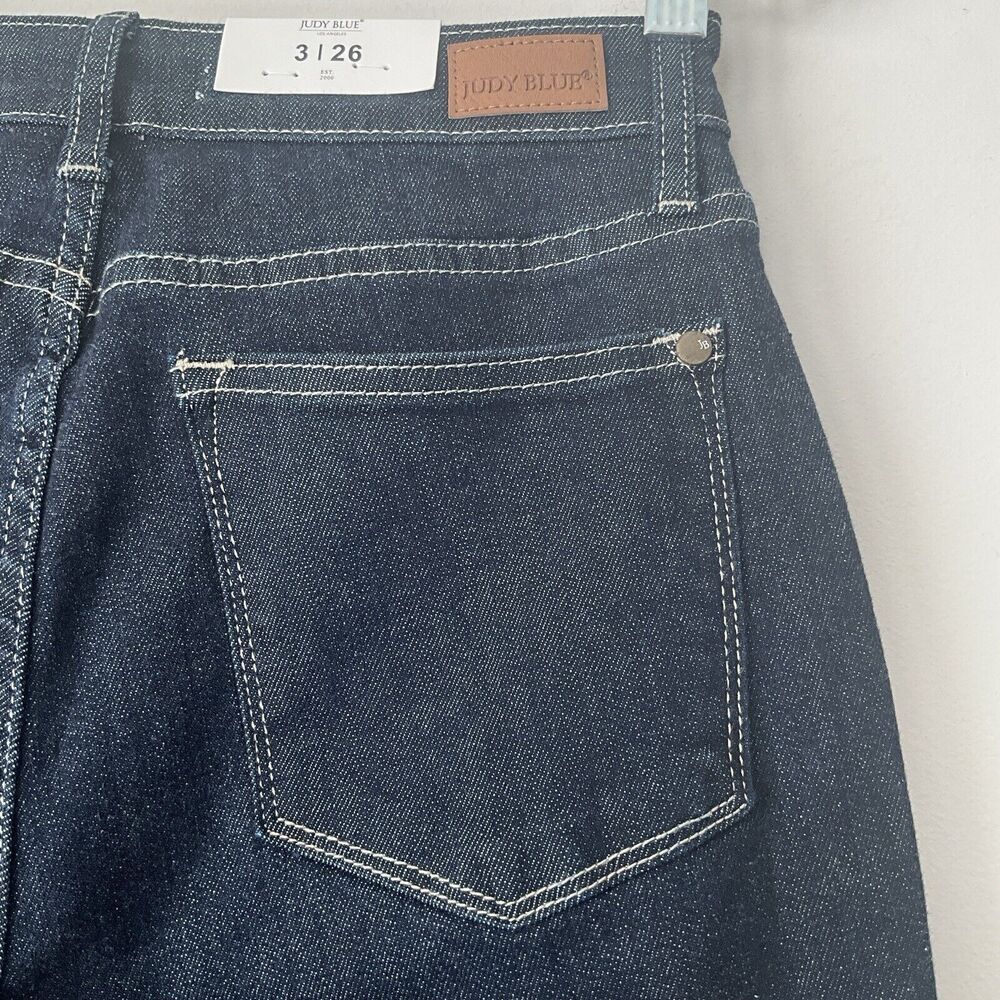 Judy Blue Rinse Wash Mom Jeans Dark Blue High-Rise 26 - Picture 10 of 14